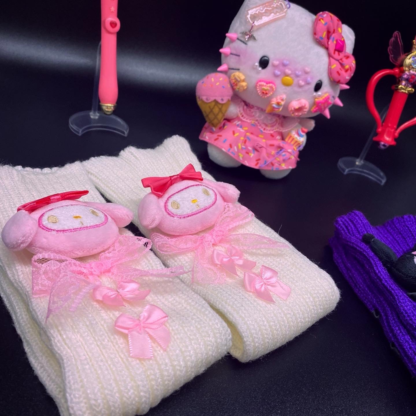 My Melody Plushie Leg/Arm Warmers