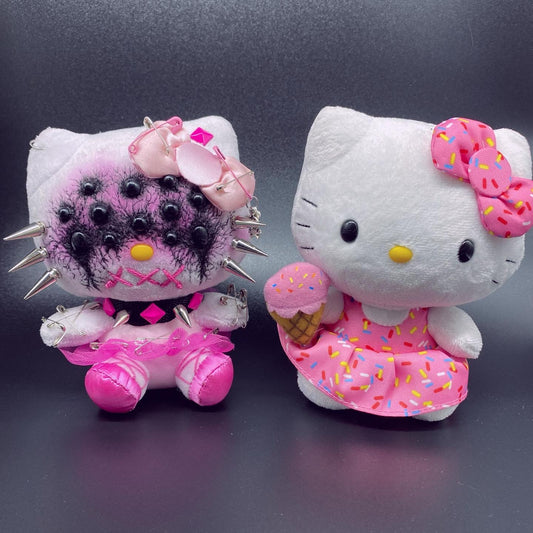 ARACHNIKITTY Custom Hello Kitty Horror Plushie