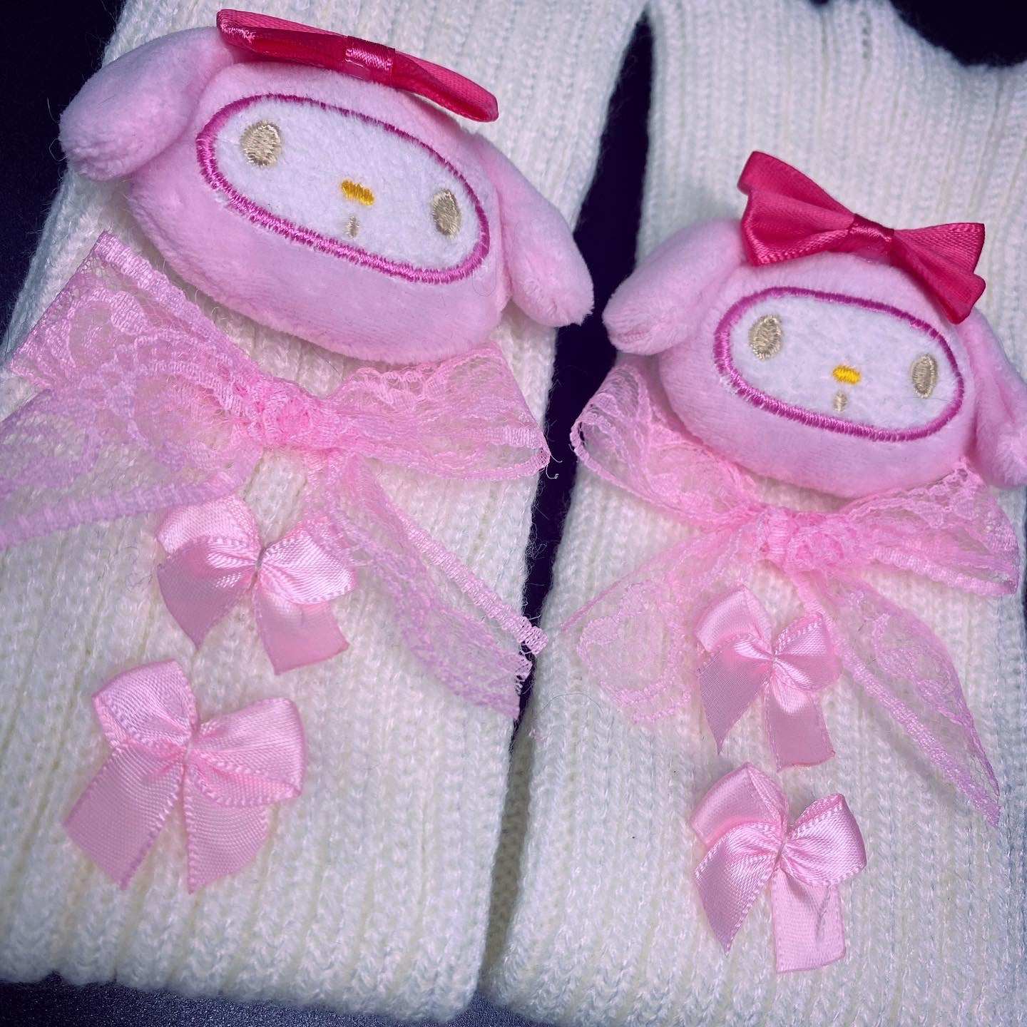 My Melody Plushie Leg/Arm Warmers